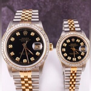 A MEN & WOMENS SETt OF ROLEX OYSTER 
PERPETUALS EXCELLENT PRICE!! SORRY SOLD